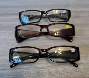 3 Pairs Women Misc. Reading Glasses All +1.25. All Brand New Fun Frames - Picture 1 of 4