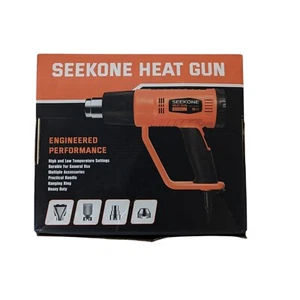 SEEKONE Heat Gun 1800W Heavy Duty Hot Air Gun Kit Hi/Lo Temperature Control - Picture 1 of 6