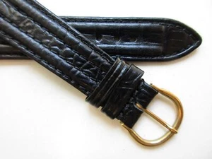 Duward 19 MM genuine leather "cable padded" N.O.S. watch band strap - Picture 1 of 5