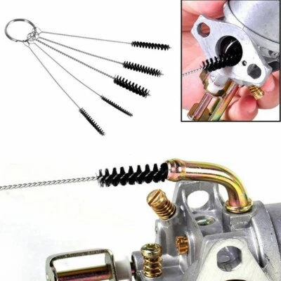 Motorcycle Carburetor Carbon Dirt Jet Remove Cleaning Needles + Brushes Tool Kit - Image 1 of 4
