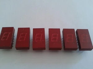 6x TS332 5J 7-SEGMENT DISPLAY .20x10x5mm +/- 42-1 - Picture 1 of 4
