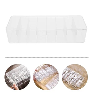 Boîte De Rangement Organisateur Câble Transparent Supports Cordon Métallique - Afbeelding 1 van 12