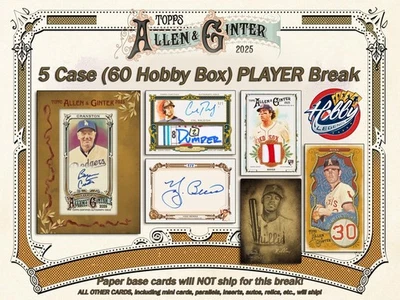 Estuche Bret Saberhagen KC 2025 Topps ALLEN & GINTER 5 (caja 60) Player Break #3 Foto 1 de 4