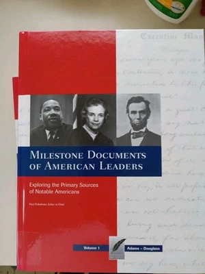 Milestone Documents Of American Leaders Volumes 1-4 Hardcover EX-LIBRARY - Image 1 of 4