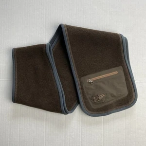 Arc’teryx Covert Polartec Fleece Scarf Dark Chocolate Brown Zip Pocket One Size - Picture 1 of 9