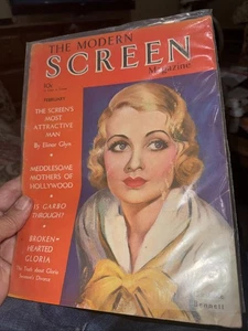 1931 FEBRUARY MODERN SCREEN MAGAZINE - CONSTANCE BENNETT COVER - Bagged - Picture 1 of 1