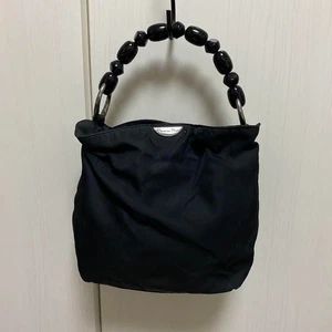 Authentic Vintage Christian Dior Malice Pearl Beaded Handle Nylon Tote Bag Used - Picture 1 of 9