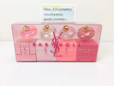 Yves Saint Laurent BABY DOLL истории 7,5 мл 0,3 унц x 4 комплект туалетная вода туалетная вода - Изображение 1 из 4