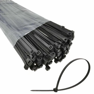 Kabelbinder schwarz robust 245 mm x 4 mm - 100 200 500 1000 2000 250 Stück Zip Tie - Bild 1 von 2