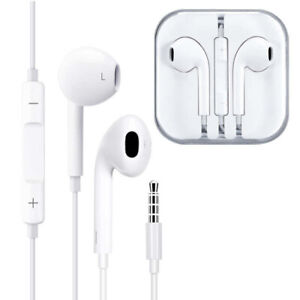 Earphones For Apple Iphone iPad Samsung Headpones Hand free with mic 3.5MM aux