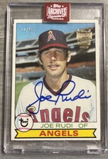 JOE RUDI 2023 Topps Archives Signature Series 1979 Topps #267 /25 + FREE Card 💥