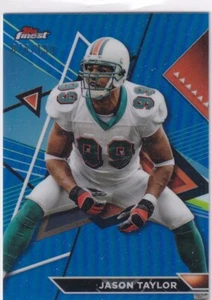 2024 Topps NFL Football Finest No. 206 Jason Taylor Blue 78/150 - Picture 1 of 2