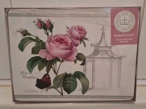 Royal Botanic Gardens Kew 'Redouté Classic'6 Luxury Felt-Backed Placemats - Picture 1 of 5