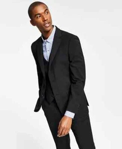 Tommy Hilfiger Men's  Modern-Fit Wool  Jacket COLOR BLACK SIZE 42R NEW - Picture 1 of 4