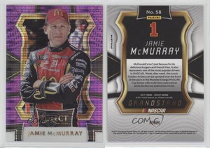 2017 Panini Select Grandstand Purple Pulsar Prizm Jamie McMurray #58