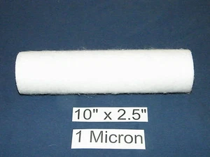 Sediment Water Filter 1 Micron 10 x 2.5 RO Whole House Aquarium Purtrex USA Made - Picture 1 of 3