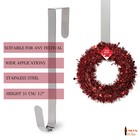  New Christmas Winter Wreath Door Hanger Reef Craft Metal Hook Xmas Decoration
