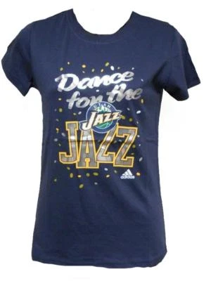 NEW-MENDED "DANCE FOR THE Utah JAZZ" Youth Girls Medium M 10-12 Adidas Shirt - Image 1 of 4