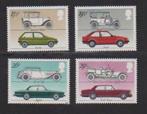 1982 Great Britain SC# 1002-1005 - Set of Automobiles - M-NH - Lot E102