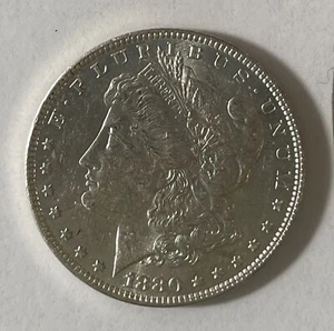 1880-O Morgan silver dollar Choice AU+ nice luster (#15830) - Picture 1 of 2