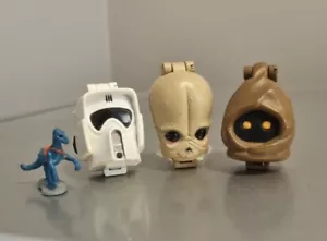 Micro Machines Star Wars Jawa Figurin D'an & Scout Trooper Bakura 3 2" Play Sets - Picture 1 of 11