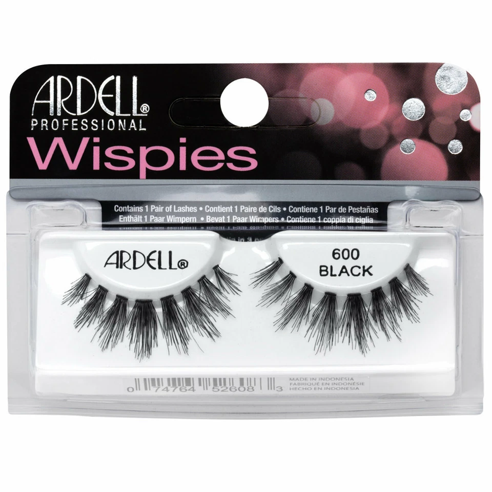 Lot 10 Pairs ARDELL Wispies Cluster 600 False Eyelashes Fake Lashes Black Wispy - Image 1 of 1