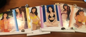 Lot Of 6 Vtg Chinese Calendar PINUP GIRLS *Posters* 22x34” Sexy Bikini Babes HOT - Picture 1 of 12