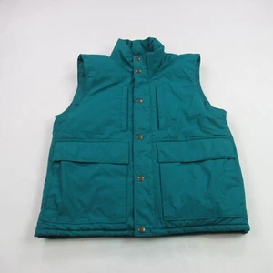 REI Vest Mens Small Full Zip Sleeveless Green Puffer Vintage Outdoors - Picture 1 of 7
