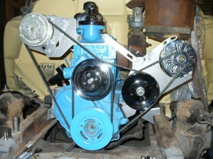 10095 1955-62 235 261 ALTERNATOR POWER STEERING AIR CONDITIONING BRACKETS ONLY - Picture 1 of 4