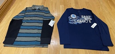Lote de 2 camisas manga larga Arizona & Amplify para niños talla 10/12 M&L Foto 1 de 4