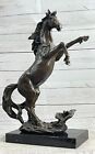 Statue de cheval jardin sculpture cour stable grande taille figurine bronze vente art pas de prix de réserve