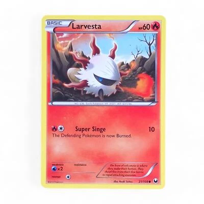 Larvesta 21/108 Pokemon Dark Explorers NM - Image 1 of 2