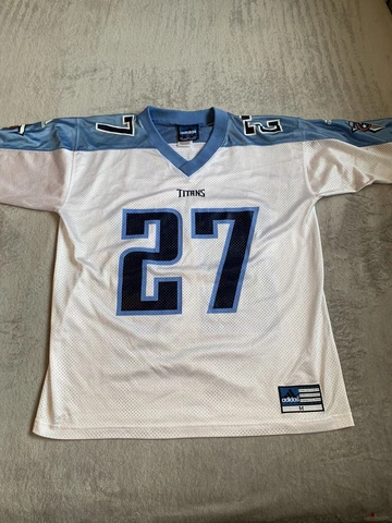 Vintage Adidas Eddie George #27 NFL Titans Football Jersey Men's Medium Cover
