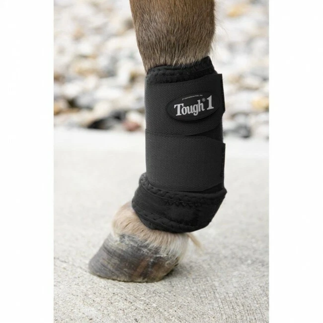 Tough-1 MINI PONY SIZED Black Front Sport Boots 64-13000F - Image 1 of 1