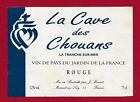 P06 Etiquette Vin pays du Jardin de la France LA CAVE DES CHOUANS mise J.MOURAT
