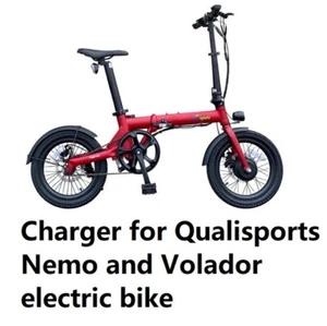 🔥AC Adapter battery Charger For qualisports nemo volador electric bike - Picture 1 of 2