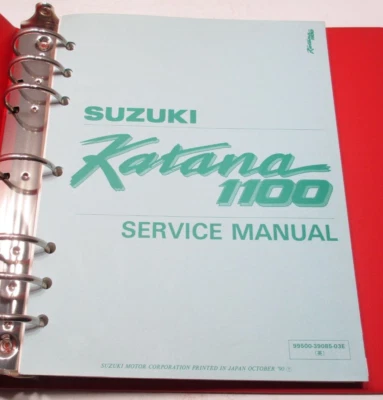 1989 - 1993 铃木 GSX 1100 F Katana 原始设备制造商服务手册 99500-39085-03E — 第 1/4 张图片