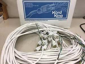 18-3 SJTOW 110" OVER ALL, WHITE POWER CORD 515 PLUG bundle of 25 - Picture 1 of 2
