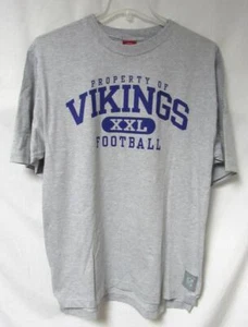 Minnesota Vikings Men's Size Large "Property of Vikings" T-Shirt C1 5028 - Picture 1 of 4
