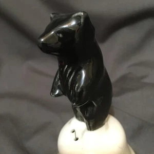 Vintage Ceramic Black Bear Bell - Picture 1 of 6