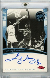2006-07 Press Pass Legends Arkansas Razorbacks Sidney Moncrief Signatures