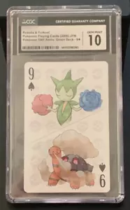 Roselia & Torkoal Pokemon Playing Cards 2006 JPN 10th Anniversary CGC 10 Gem - Picture 1 of 3