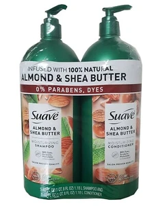 Suave Professionals Almond & Shea Butter Moisturizing Shampoo & Conditioner 40oz - Picture 1 of 2