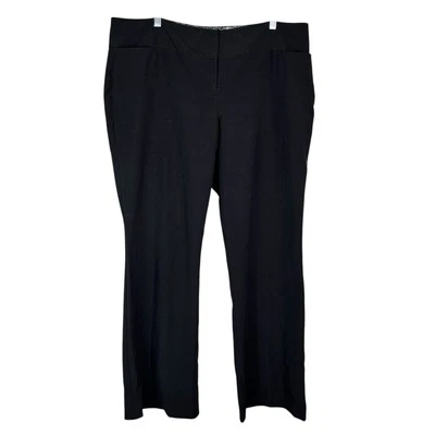 Pantalones holgados negros talla grande Bootcut corte moderno Worthington 18A oficina carrera Foto 1 de 4
