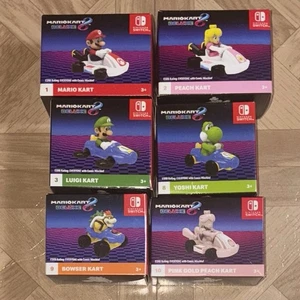 McDonald's 2024 Mario Kart 8 Deluxe Nintendo Switch Happy Meal Toys Bundle Of 6 - Picture 1 of 6