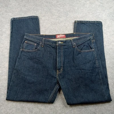 Pantalones de mezclilla Arizona Jean Co para hombre 40x32 azul pierna recta 100 % algodón Foto 1 de 4