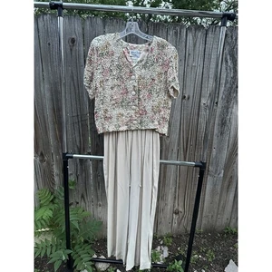 Body floral vintage Tom Barra | Talla 12 | Años 80 - Imagen 1 de 4