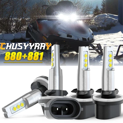 For Arctic Cat Crossfire 1000 600 700 4X LED Headlight Combo Bulbs High+Low Beam - Image 1 of 4