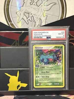 Venusaur 28/100 2006 Pokemon EX Crystal Guardians PSA 8 MINT Low Pop - Image 1 of 2