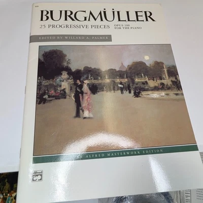Burgmuller 25 Progressive Pieces Op 100 Piano Sheet Music Book Willard Palmer F1 - Image 1 of 4